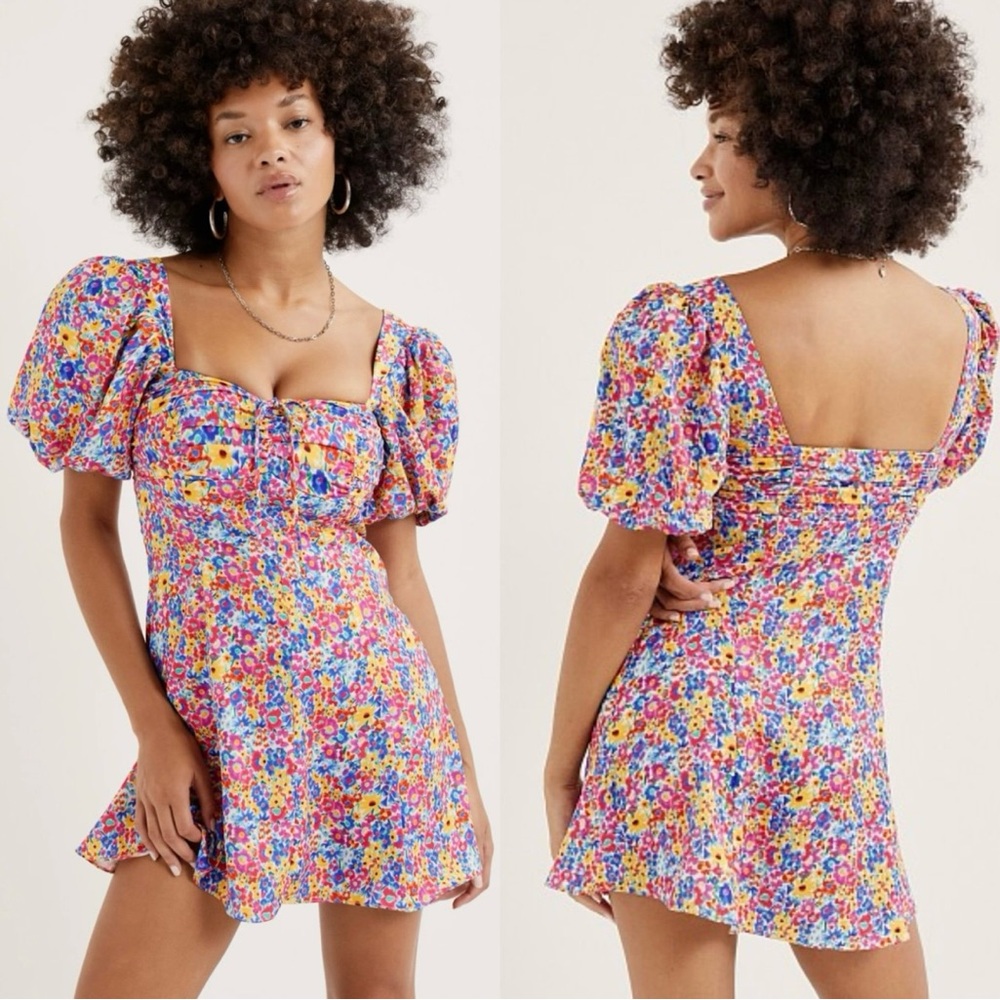 NWT For Love & Lemons Sasha Floral Mini Dress – Size XS